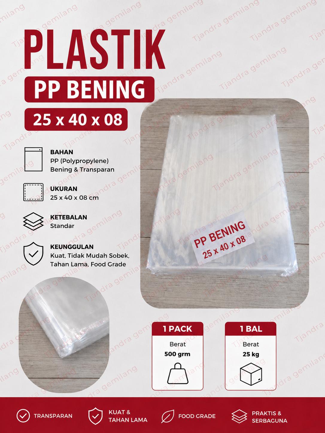PP BENING 25X40X08 @25KG
