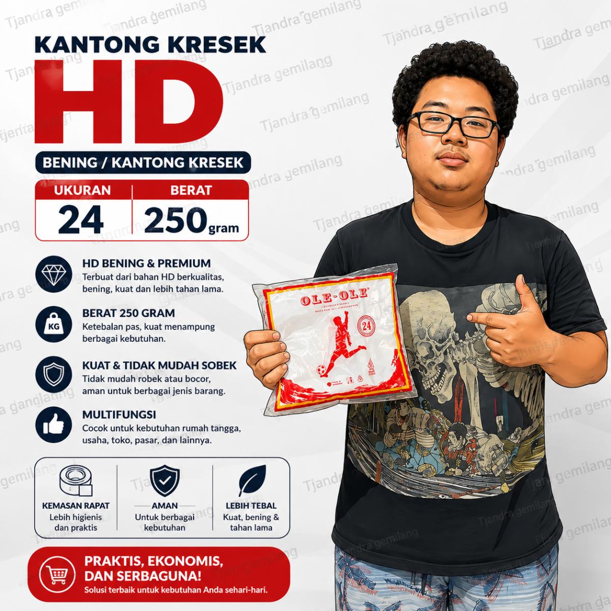 HD OLE2 24 PUTIH 250gr(PDK) @100 PAK SBL MK