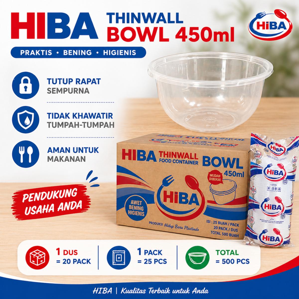 Tw Hiba Bowl 450ml @20 pak