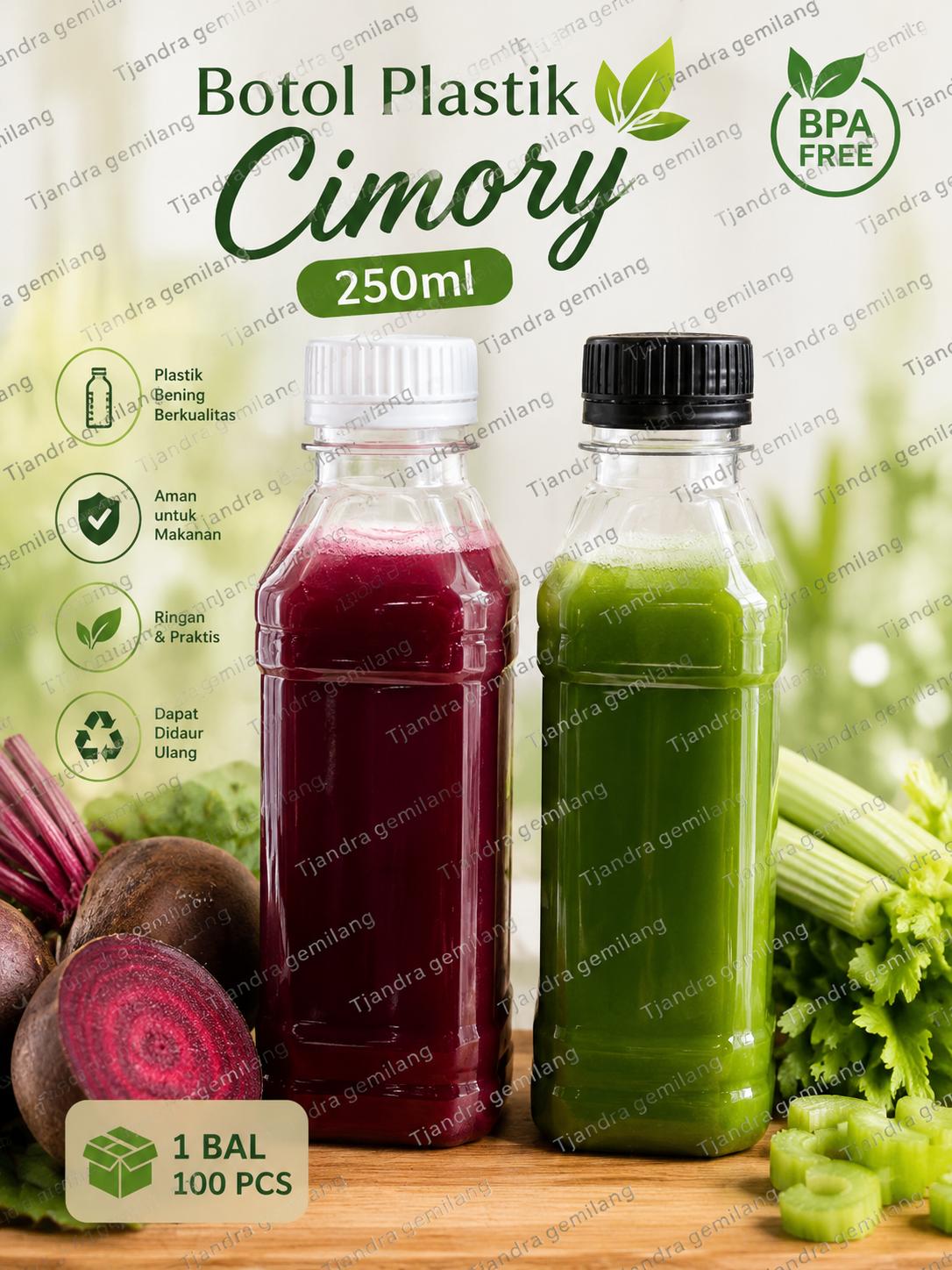 BOTOL CIMORY 250ML ( PENDEK ) @100BTL