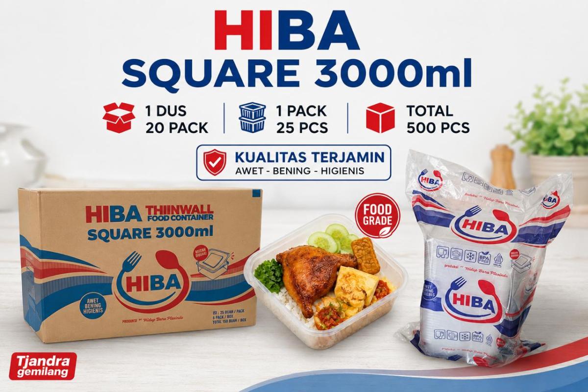 Tw Hiba Square 3000ml @6 pak
