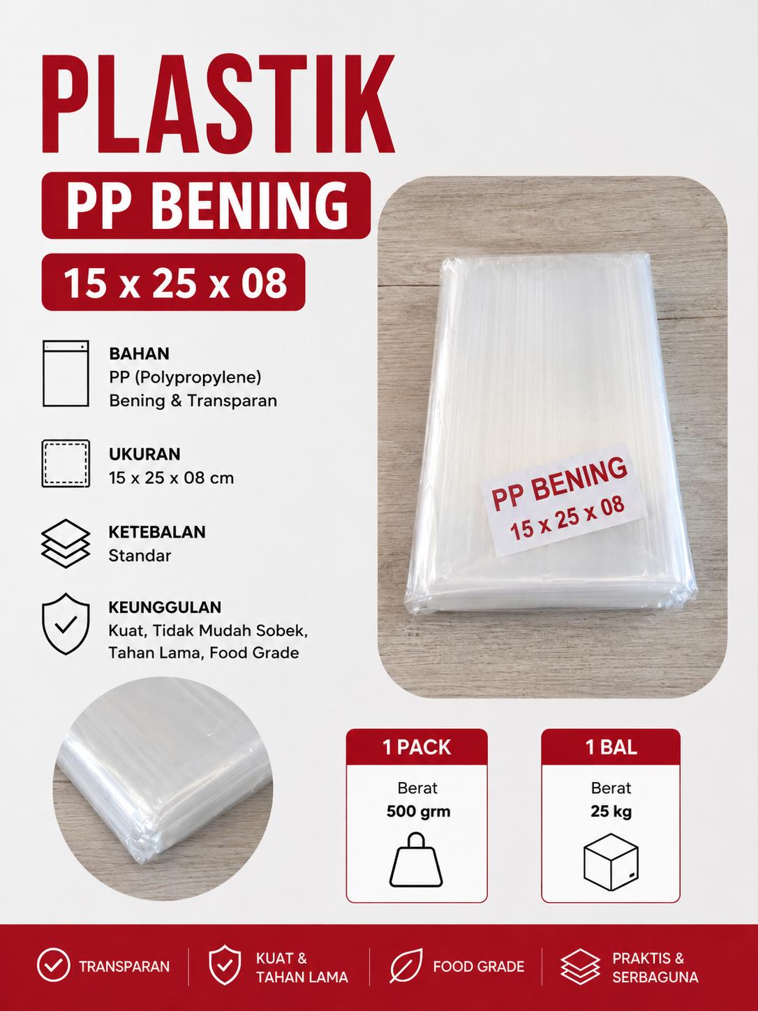 PP BENING 15X25X08 @25KG