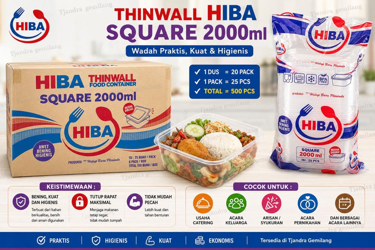 Tw Hiba SQUARE 2000ml @6 pak