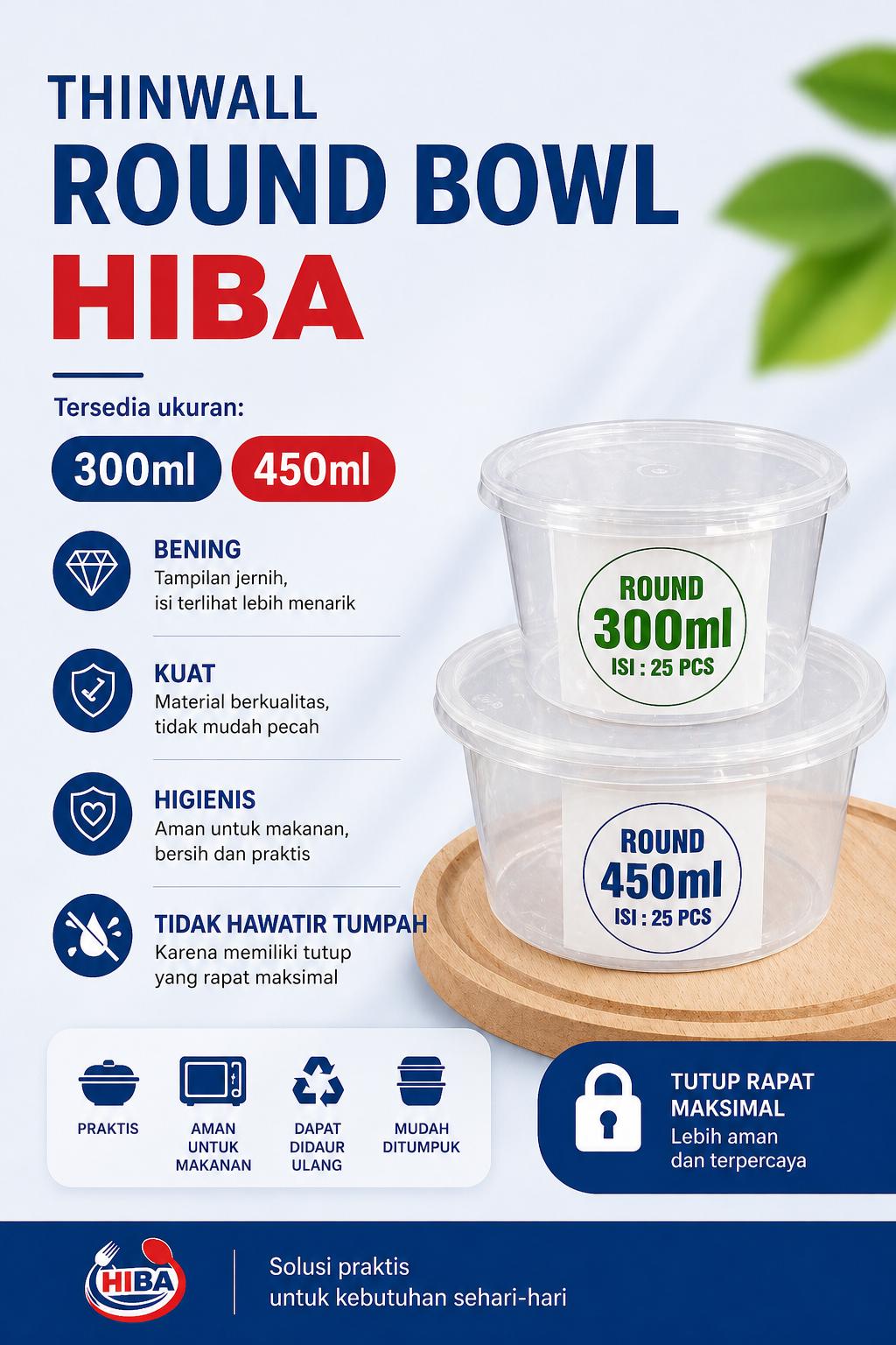 TW HIBA ROUND 300ML @20PAK
