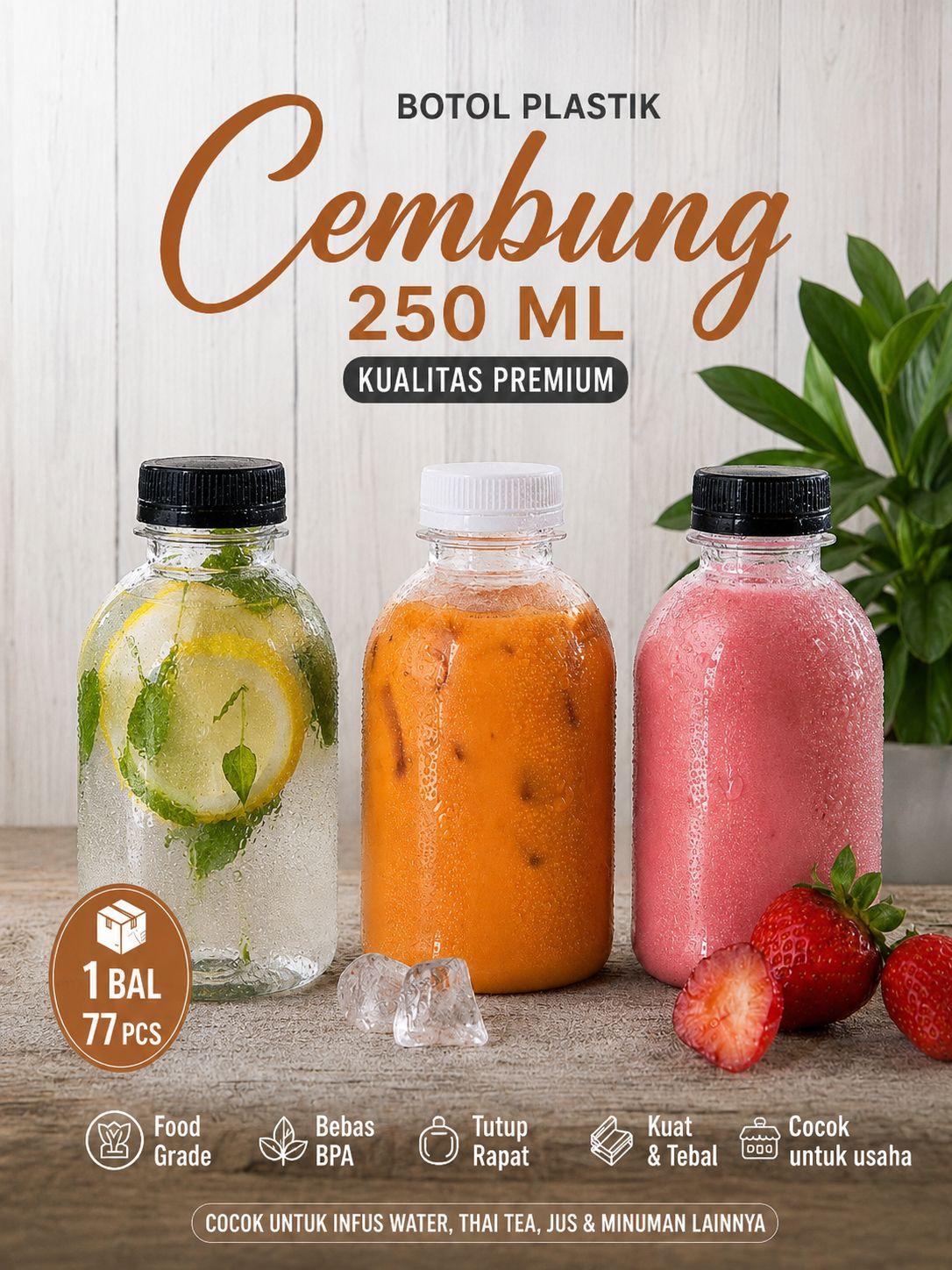 BOTOL CEMBUNG 250ML @85BTL