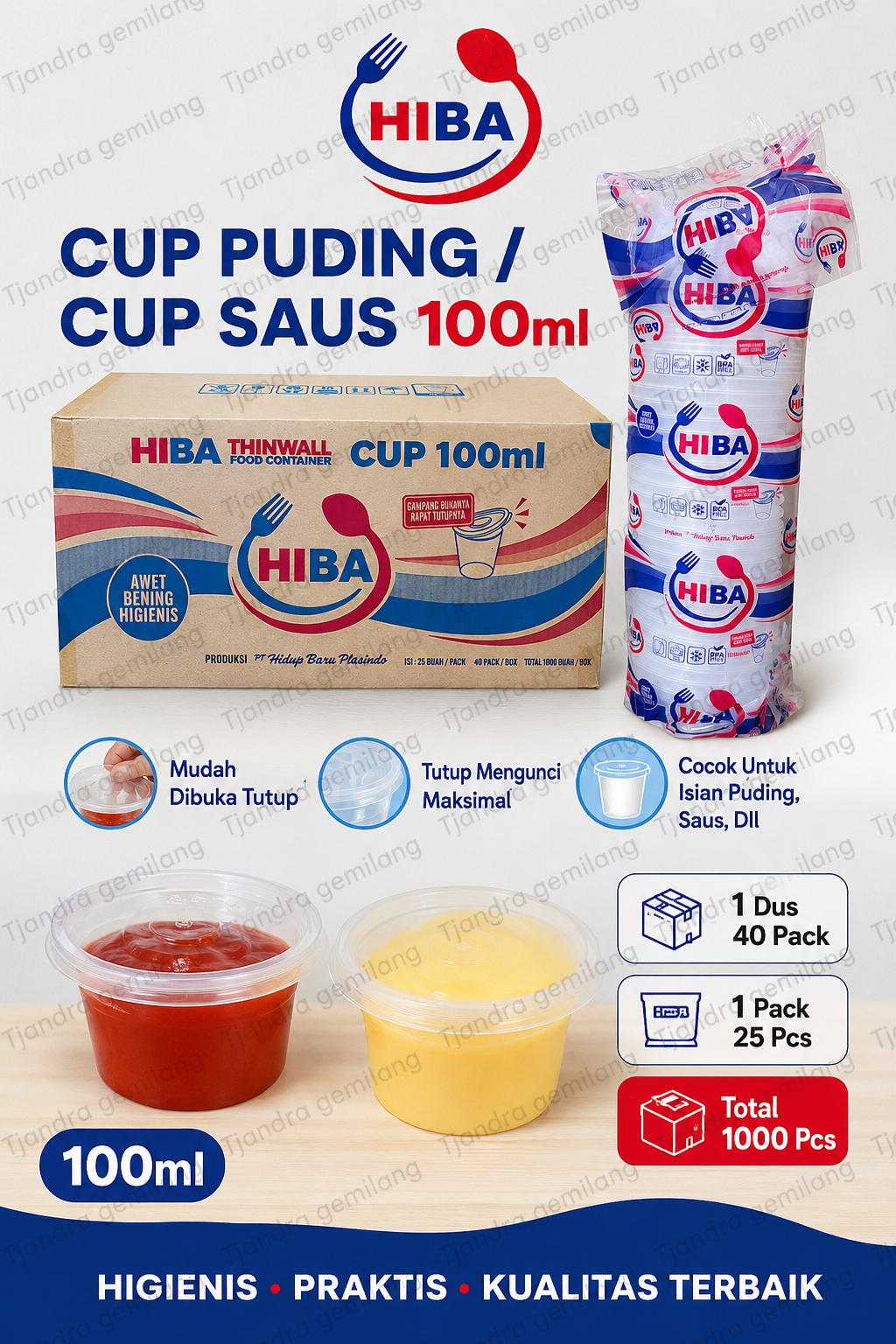 TW HIBA CUP PUDING 100ML @40PAK