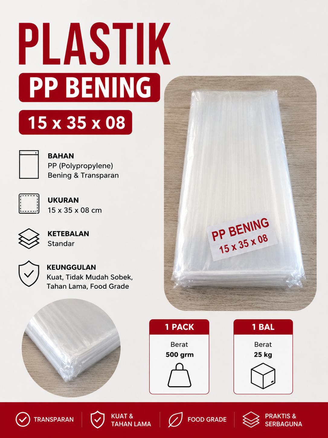 PP BENING 15X35X08 @25KG