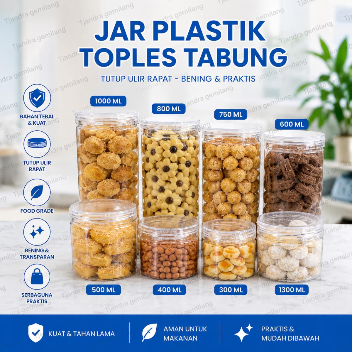Toples Jar 500ml @50