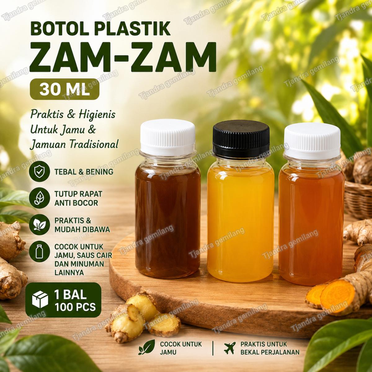BOTOL ZAM ZAM 30ML @100BTL