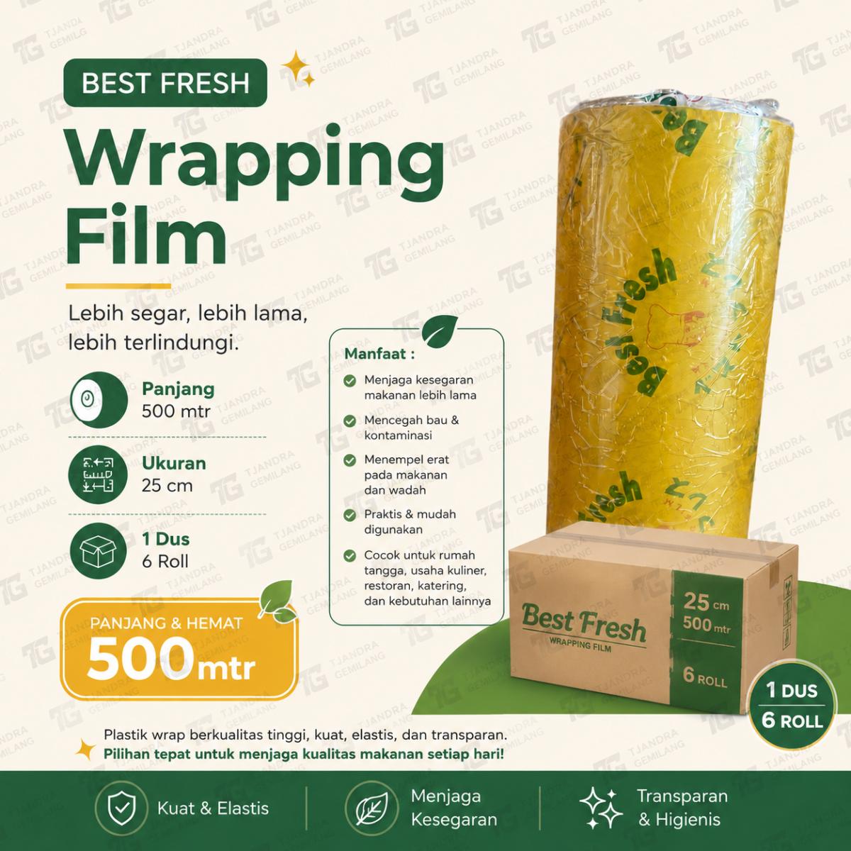 WRAPING BEST FRESH 25CM @6ROLL