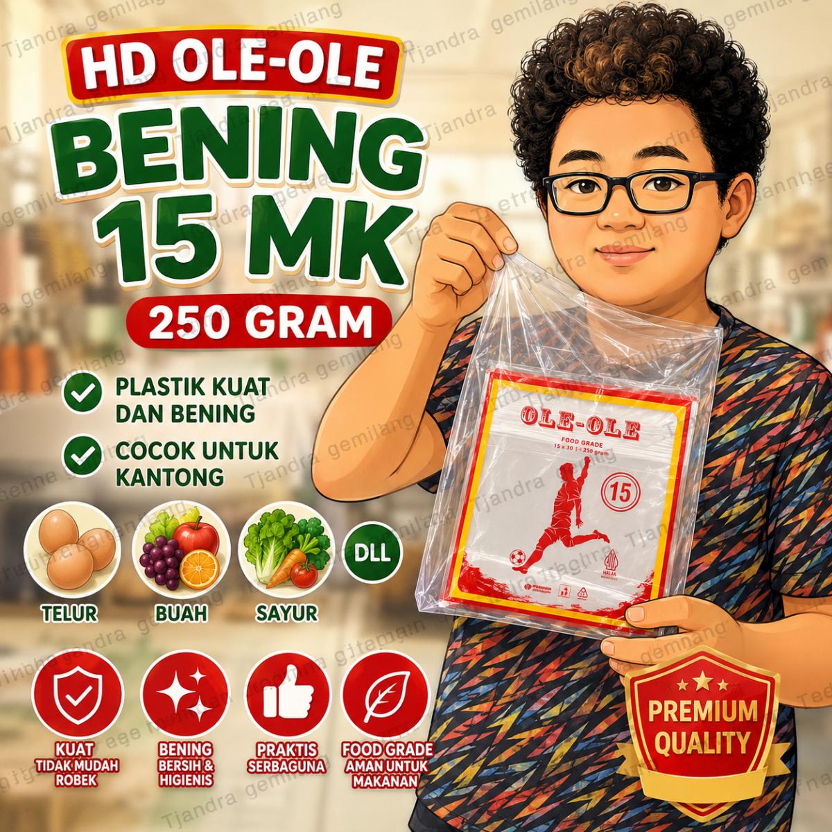 HD OLE2 15 PUTIH 250gr(PDK) @100 PAK SBL MK