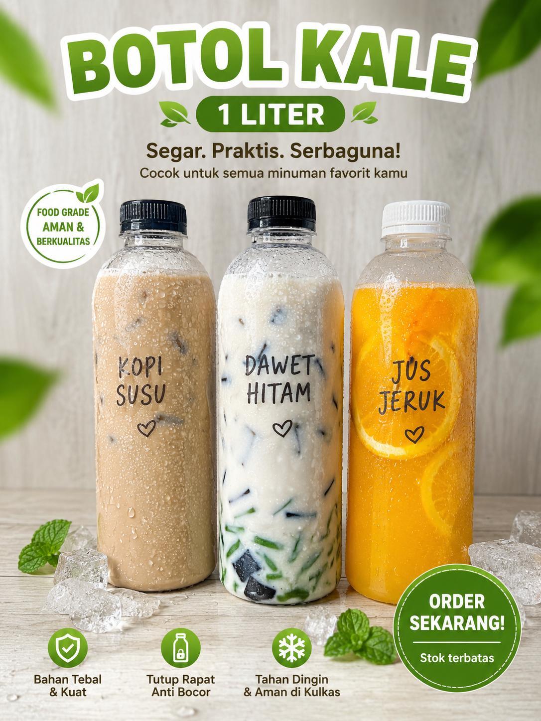 BOTOL KALE 1000ML @50BTL